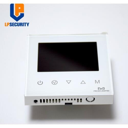 MCOHome Fan Coil Thermostat Z-Wave enabled device for indoor temperature control 2 pipe/4 pipe