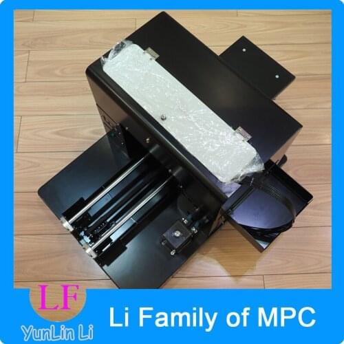 UV Relief Phone Case Printing DIY Metal Crystal T-shirt Leather Stamping/Embossing A4 Universal Flat-Panel Printer L800