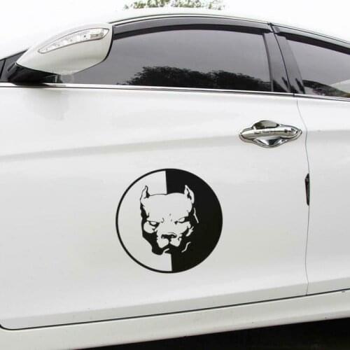 Waterproof Fashion Dog Head Car Sticker Heat And Exothermic Sunscreen Multifunction Cartoon Car Decoration
