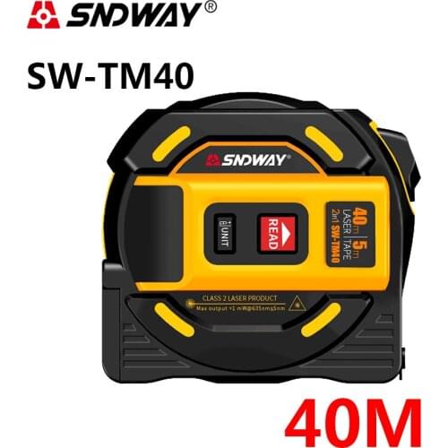 High precision digital portable laser rangefinder tape measuring tool SW-TM40