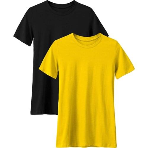 2020 solid color T-shirt cotton casual