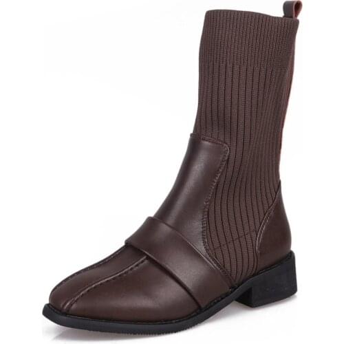 JINJIN-WW41-Jesień kobiety Chelsea Boots buty do kostki ze skóry naturalnej dla kobiet przypadkowi buty motocyklowe zimowe