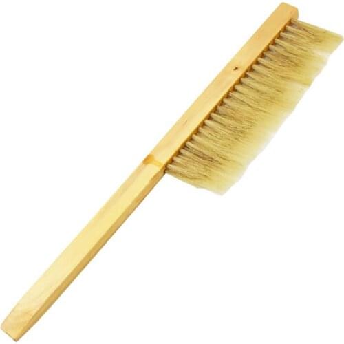 1pcs Beehive Cleaning Brush Wooden Bee Sweep Beekeeping Tools Double row Bristles Beekeeper Equipment