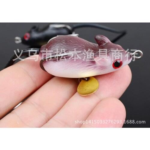 100pcs/lot 2" 5.08 Classic Lure frog bait fake bait 0.3OZ 8.57g blackfish Fishing Bait Tackle dw6113d Swimbait