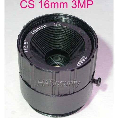 16mm CS mount 3.0MP F1.6 1/2.5" LENs for CCTV camera