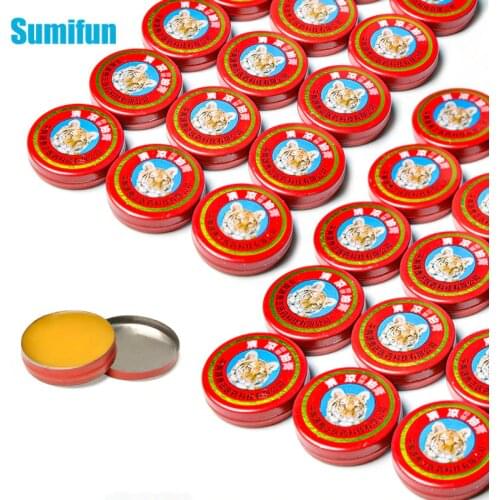 3g & 10g Sumifun Red Tiger Balm Ointment Back Neck Arthritis Muscle Chinese Essential Cool Cream Pain Relief Oil