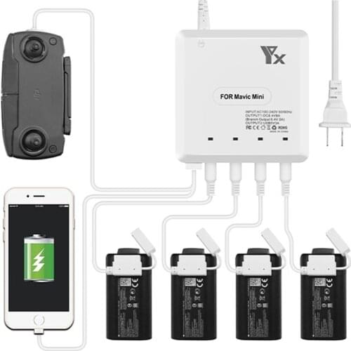 6In1 Optional Mavic Mini Battery Charger For DJI Mavic Mini Battery Remote Controller Balance Charger for Mavic Mini Accessories