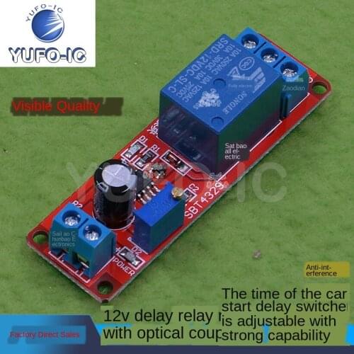 Free Ship 1PCS NE555 Delay Module Monostable Switch Delay Switch (12V) Automotive Electrical Delay
