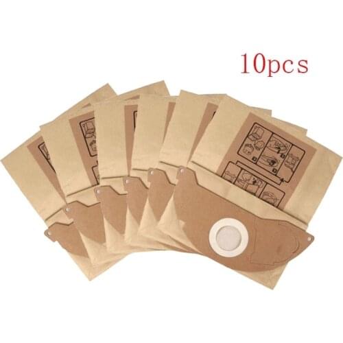 6pcs/10pcs Dust Filter Paper Bags for Karcher WD2250 A2004 A2054 MV2 Vacuum Cleaner Spare Parts Accessories Replacement Bag