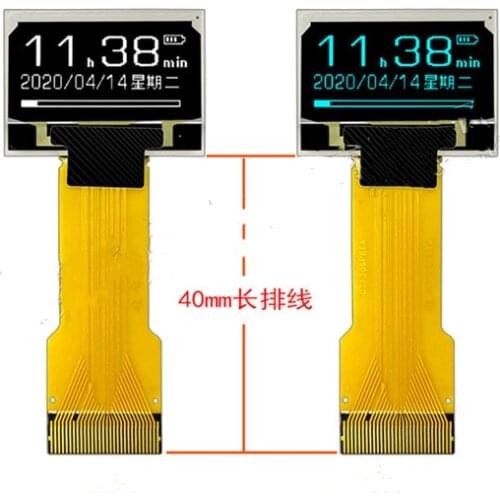 0.96 inch 30PIN SPI White/Blue OLED Display Screen SSD1306 Drive IC 128*64 Parallel/IIC Interface Long FPC