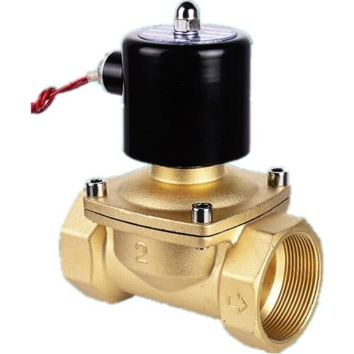 Electric Water valve Solenoid Normally closed source DN08 10 15 20 25 35 40 50 inch gas CO2 Coil DC12 24V AC24V 110V 220V brass