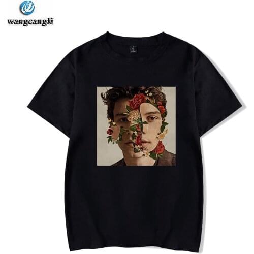 Shawn Mendes printed tshirt t shirt men/women hip hop Tumblr short sleeve t-shirt casual cotton t shirts tops Camisetas Feminina