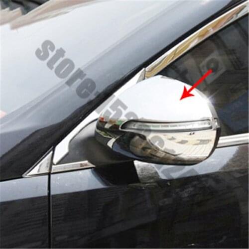 For KIA Sportager 2011-2017 ABS Chrome Rearview mirror cover Trim/Rearview mirror Decoration Car styling