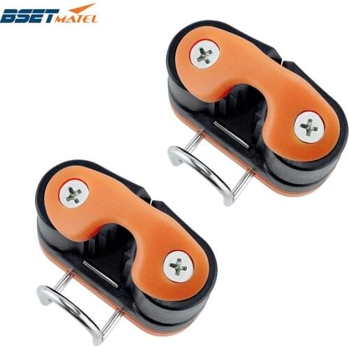 2PCS Composite Ball Bearing Cam Cleat with leading Ring Pilates Equipment Boat Fast Entry Rope Wire Fairlead Sailing Accessories