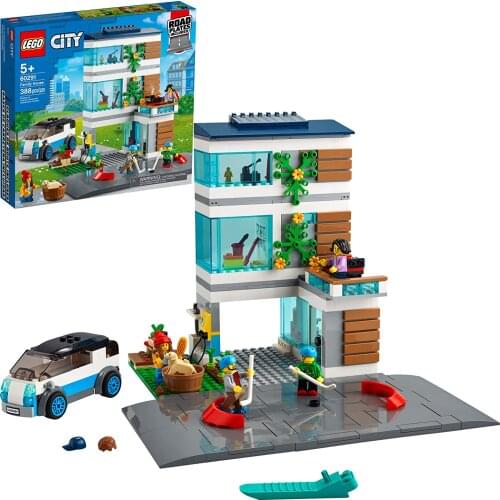 LEGO City Family House Building Kit; Toy for Kids, New 2021 (388 Pieces) 60291