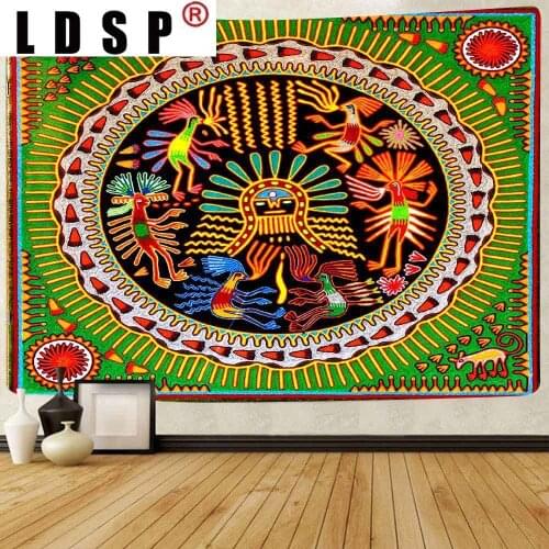 LDSP Groovy Psychedelic Tapestry Peace and Love Bohemia Hippe Flower Wall Hanging Tapestries for Living Room Bedroom Home Decor