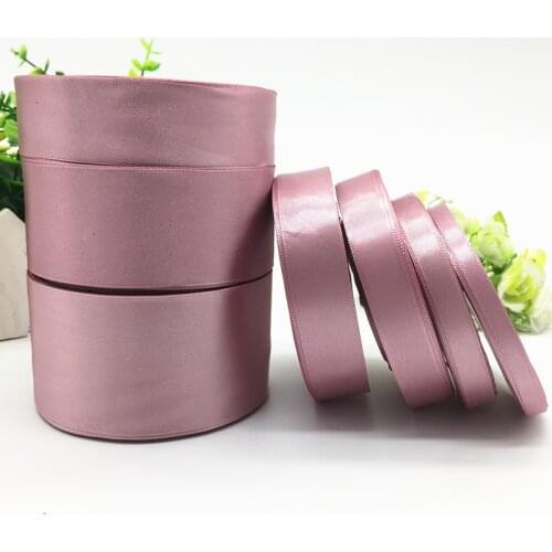 25 Yards 6 10 15 20 25 38 50mm Mauve Silk Satin Ribbon For Wedding Party Decoration Invitation Card Gift Wrapping Christmas