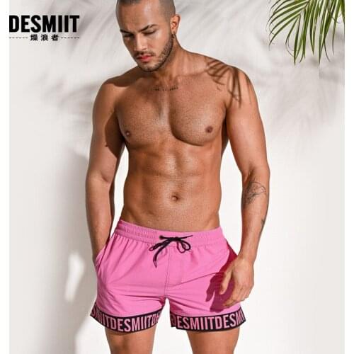 2021 Summer Beach Shorts Men Swimming Trunks Sexy Swimwear Surf Board Shorts Bathing Suit Sports Wear Swimsuit Maillot De Bain