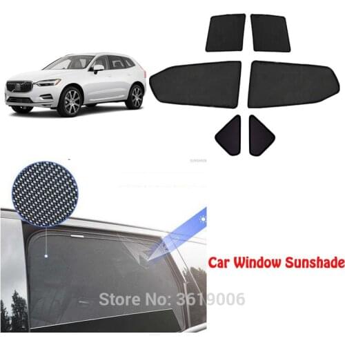 6pcs High-end custom For Volvo XC60 2008-2017 card type magnetic car curtain sun shade car window shade car styling
