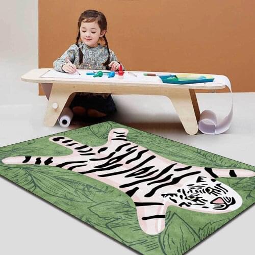 Cartoon imitation tiger leather rug rugs for bedroom bedroom decor rug for living room area rugs rugs living room home pink rug