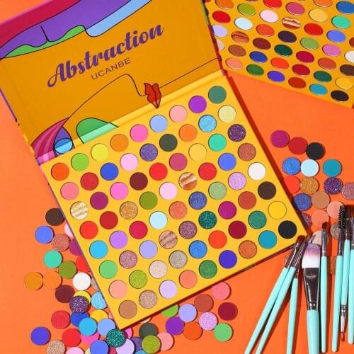 The New 78-Colors Eyeshadow Palette Colorful Shadows Palett Glitter Highlighter Shimmer Make Up Pigment Matte Eye Shadow Pallete