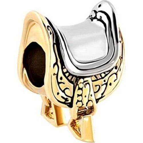 Wholesale 10 Pieces Women Jewelry, DIY Beads, Cute Animal Charm Saddle, Horseshoe, Hippo, Amulet Beads