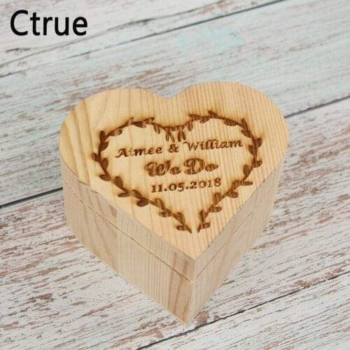 Custom wedding date box engraved wood WE DO wedding ring box Personalized Gift Rustic Wedding Ring Bearer Box holder