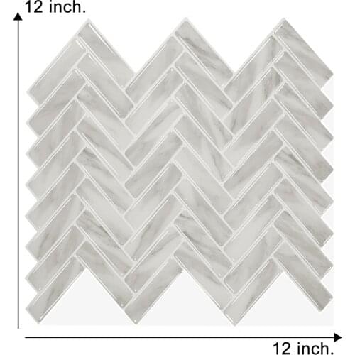 Self Adhesive Wall Tile Waterproof 3D Waterproof Peel and Stick Tiles Kitchen Decoration Splash Baffle New Home Decoration