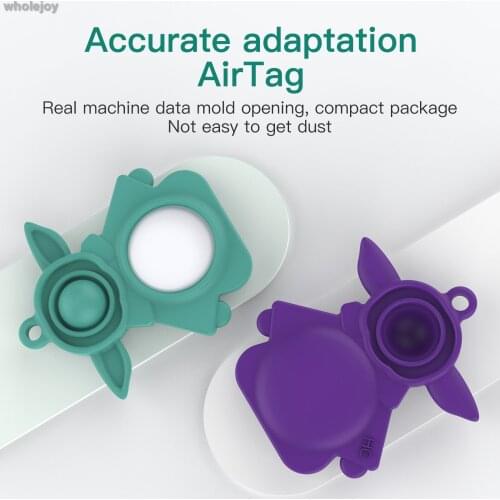 Silicone key ring decompression protection cover for airtag key positioning tracker protection cover