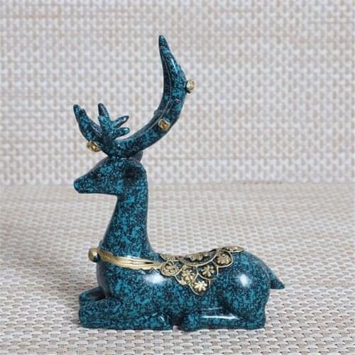 Resin Deer Figurine Display Stand for Crystal Glass Ball Base Sphere Holder Christmas Ornament Statue Gift