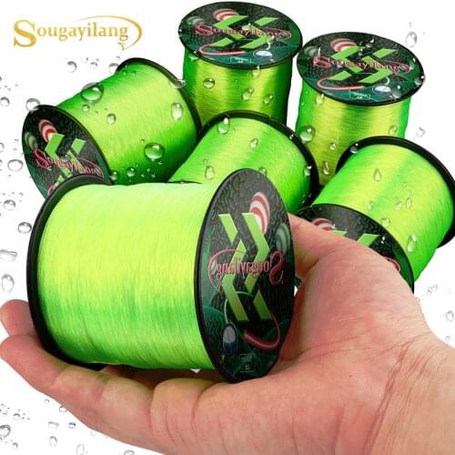 Sougayilang 500m Super Strong Fishing Line Monofilament Nylon Fishing Line Freshwater Fishing Line Thread Bulk Spool 10.4kg