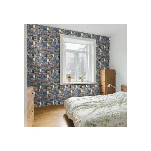 Modern Brick Stone Wall Sticker Removable PVC Living Room Decals Wallpaper