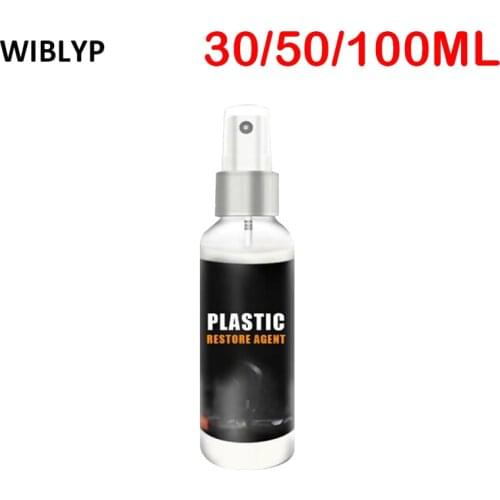 30/50/100ml Car Plastic Restore Agent for Auto Interior Plastic Parts Wax Renovated Coating Paste Plastic Parts Retreading Agent