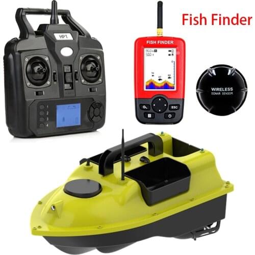 GPS Smart RC Fishing Boat Cruise GPS Positioning 500M Independentt Control 3 Hoppers One-Key Return LCD Screen RC Bait Boat Toy