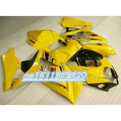 High quality New ABS Motorcycle Fairing Kit Fit for Suzuki GSX-R1000 K7 2007 2008 GSXR1000 Bodywork set Custom Cool Yellow