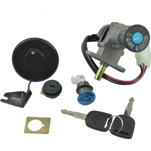 Motorcycle Ignition Switch Lock Fuel tank cap lock Key Set accessories for Scooter B08 B09 GY650 125 With Two Keys