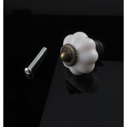10Pcs 30mm Door Drawer Cabinet Wardrobe Pull Knobs Drop Worldwide Acrylic Alloy Furniture Handle Decorative Accessories
