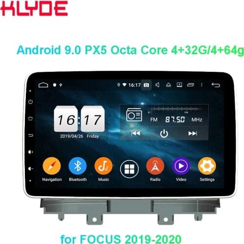 KLYDE kd-9043 android 9.0 octa core car radio player for FOCUS 2019-2020 car audio video GPS navigation 9 inch touch screen