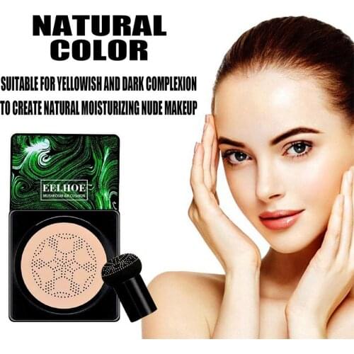 Air Cushion Foundation Mushroom Head BB CC Cream Concealer Whitening Makeup Cosmetic Waterproof Brighten Face Makeup BB Cream