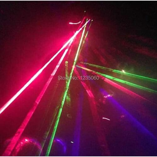 Free delivery of purple green laser laser glove stage performance dance LED luminous gloves gloves DJ bar props
