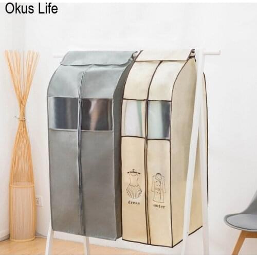 Large Dustproof Clothes Cover for Garment Suit Dress Coat Cloth Protector Big Small Clothes Case Pouch Home Storage Organize Bag