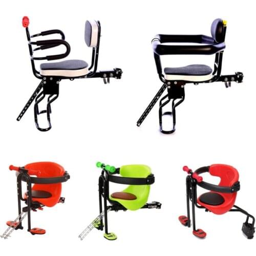 Children Bike Seat Bicycle Front Mount Baby Seat With Handrail And Backrest For Kids Toddler