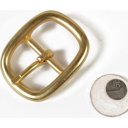 DIY leather craft women man solid brass belt tri-glide buckle 5pcs/lot inner 30mm 43x53mm