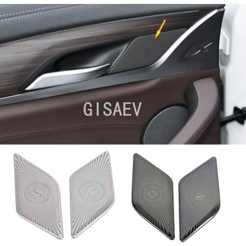 For BMW X3 G01 X4 G02 2018-21 stainless steel interior car door audio speaker rear door speaker decoration cover car accessories