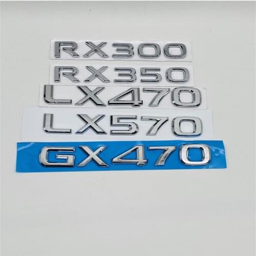 For Lexus LX470 LX570 RX300 RX350 GX470 GX 470 Emblem Logo Rear Trunk Tail Lid Symbol Words