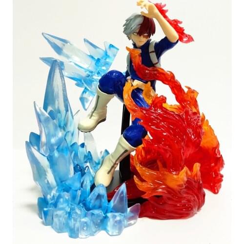 My Hero Academia Todoroki Shoto Action Figure PVC Model Mi Hero Academia Ice Fire Effect Todoroki Figurine Toys for Children