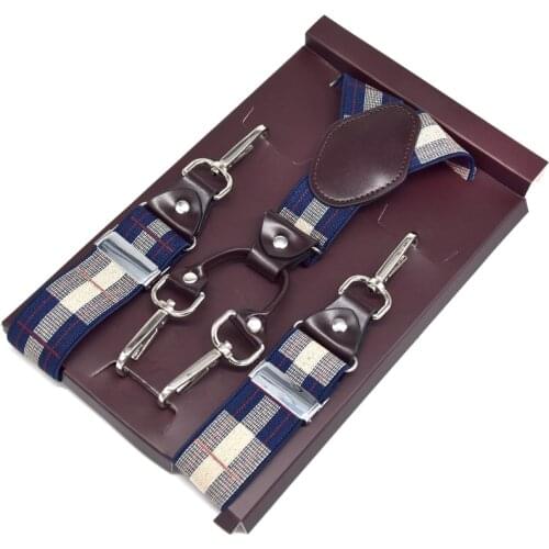 Casual Suspenders 3 Swivel Hooks Belt Loops 3.5cm*120cm Spanex Elastic Suspenders Men Buckle Belt Y-back Shape Trousers Straps