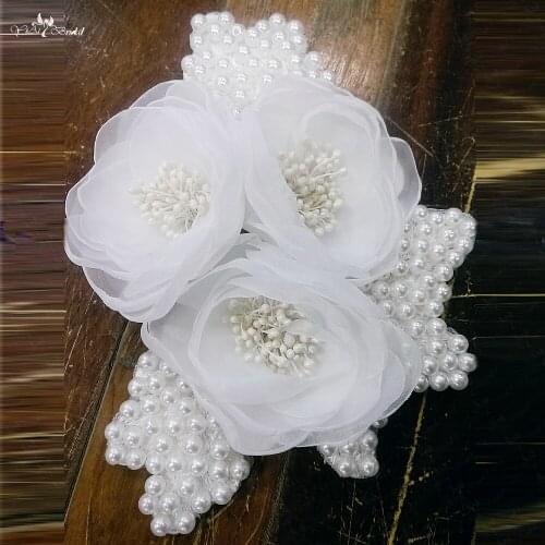 RSB2 Handmade Artificial Flowers For Wedding Dancing Party Decor Bridal Prom Wedding Bridal Floral Hair Clip Bridal Headwear