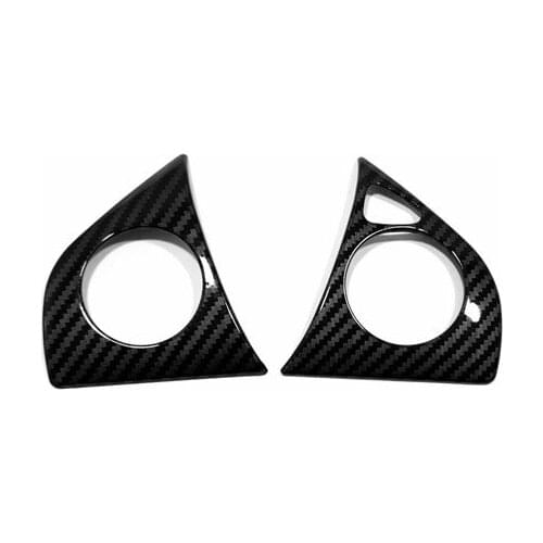 For Honda WR-V WR V 2021 ABS Carbon Fiber Steering Wheel Panel Cover Bezel Trim Insert Badge Molding Garnish