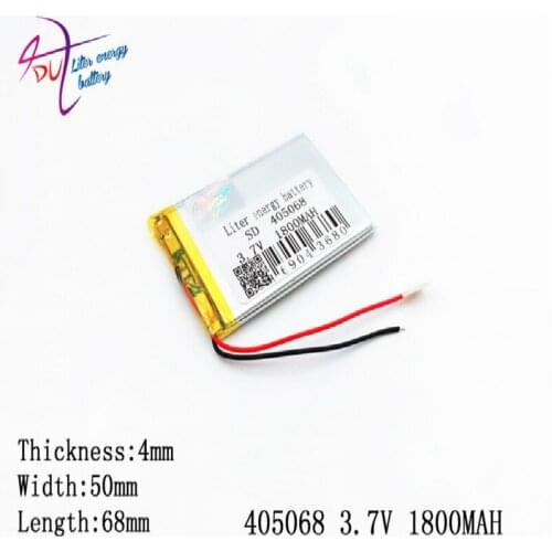 Liter energy battery 3.7V tablet 405068 1800MAH MP4 MP5 GPS digital card speakers